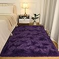 Softlife Rug for Bedroom 4x5.3 Feet Area Rug for Living Room Super Soft Shaggy Rugs for Dorm Room Fluffy Fuzzy Carpets Long P