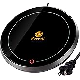 Nouvati Coffee Mug Warmer for Desk Auto Shut Off - Candle Warmer Plate for Home, Office, and Travel (Space Grey 2.0)