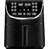 Gourmia Air Fryer Oven Digital Display 7 Quart Large AirFryer Cooker 12 Touch Cooking Presets, XL Air Fryer Basket 1700w Powe