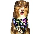 Neon Sign - Roller Skate Dog Bandana - Birthday Gift, Dog Kerchief, Comfortable Scarfs Collars, Adjustable Accessories for Do