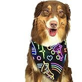 Neon Sign - Roller Skate Dog Bandana - Birthday Gift, Dog Kerchief, Comfortable Scarfs Collars, Adjustable Accessories for Do