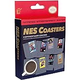 Paladone Nintendo NES Cartridge Retro Drink Coasters for Gamers - Set of 8 - Featuring Donkey Kong, Legend of Zelda, Super Ma