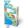 Melissa & Doug Rollables Wooden Ocean Slide Infant and Toddler Toy (5 Pieces) - FSC Certified