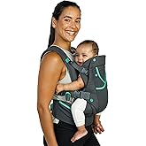 Infantino Carry On Active - Ergonomic Multi-Pocket Infant & Toddler Carrier, 8-40 lbs, with Padded Straps, Lumbar Belt Storag