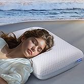 QUTOOL Gel Memory Foam Pillows, Ventilated Bed Pillow for Neck and Shoulder Pain, Cooling Pillow for Side Back Sleeper, Ergon