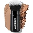 LAURA GELLER NEW YORK Retractable Airbrush Kabuki Brush for All Face Makeup & Foundation for Liquid, Cream and Powder Face Ma