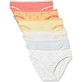 Amazon Essentials Women's Cotton Bikini Brief Underwear (Available in Plus Size), Multipacks