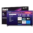 Roku Smart TV – 75-Inch Pro Series 4K QLED RokuTV with Backlit Voice Remote Pro, Dolby Vision IQ, 120Hz Refresh Rate – Live L