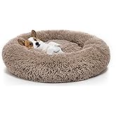 perpets Orthopedic Dog Bed Comfortable Donut Cuddler Round Dog Bed Ultra Soft Washable Dog and Cat Cushion Bed (Style 6)