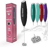 Elementi Milk Frother Wand - Coffee Frother Handheld - Coffee Mixer Wand & Drink Mixer Handheld - Coffee Whisker Electric Han