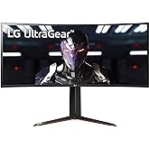 LG UltraGear QHD 34-Inch Curved Gaming Monitor 34GP83A-B, Nano IPS 1ms (GtG) with VESA DisplayHDR 400, NVIDIA G-SYNC, and AMD