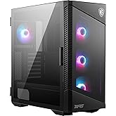 MSI MPG Velox 100R - Mid-Tower Gaming PC Case - Tempered Glass Side Panel - 4 x 120mm ARGB Fans - Liquid Cooling Support up t