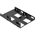 Corsair Dual SSD Mounting Bracket (3.5” Internal Drive Bay to 2.5", Easy Installation) Black