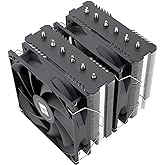 Thermalright Peerless Assassin 120 SE CPU Cooler, 6 Heat Pipes AGHP Technology, Dual 120mm PWM Fans, 1550RPM Speed, for AMD:A