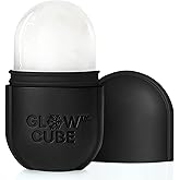 Glow Cube Ice Roller For Face Eyes and Neck To Brighten Skin & Enhance Your Natural Glow/Reusable Facial Tool to Tighten & To