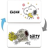 HuJiao-Zi Dishwasher Magnet Clean Dirty Sign Indicator, Universal Double Sided Kitchen Dish Washer Refrigerator Laundry Room 