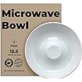 MicrowavaBowl Ceramic Set of 2 - Say Goodbye to Cold Spots, Microwave Safe bowls for Kitchen, Efficiently Re-Heat Microwave D