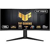 ASUS TUF Gaming 34” 1440P 1500R Curved Monitor (VG34VQL3A) - QHD (3440 x 1440), 180Hz, 1ms, Extreme Low Motion Blur, Freesync