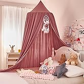 dix-rainbow Princess Decor Canopy for Kids Bed, Soft and Durable Bed Canopy for Girls Room Tent Canopy Dreamy Mosquito Net Be