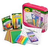 Crayola All That Glitters Art Case (50+pcs), Glitter Crayons & Coloring Supplies, Kids Art Set, Gifts for Girls & Boys, Ages 