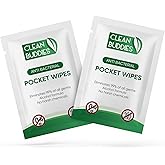 Clean Buddies 50ct. Large Alcohol Wipes Individually Wrapped | Individual Alcohol Wipes | Travel Size Sanitizing Wipes | Hand