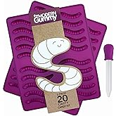 Silicone GummyWorm Making Kit by The Modern Gummy, 40 cavity, DIY Candy, Cake Décor