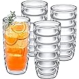 Amazing Abby - Arctic - 24-Ounce Insulated Plastic Tumblers (Set of 4), Double-Wall Plastic Drinking Glasses, All-Clear High-