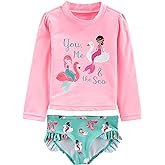 Simple Joys by Carter's Girls' 2-piece Assorted Rashguard Sets