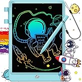 FLUESTON LCD Writing Tablet, Doodle Board Toys Gifts for 3-8 Year Old Girls Boys, 10 Inch Colorful Electronic Board Drawing P