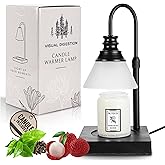 Candle Warmer Lamp for Large Jar Candles - Electric Candle Lamp with Timer - Included White Tea & Lychee Jar Candle - Candle 