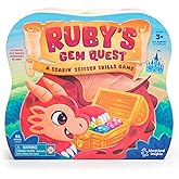 Educational Insights Ruby's Gem Quest Scissor Skills Game - Preschool Board Games, Sorting Toys for Toddlers, Gift for Ages 3