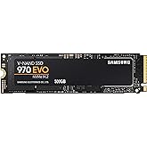 SAMSUNG (MZ-V7E500BW) 970 EVO SSD 500GB - M.2 NVMe Interface Internal Solid State Drive with V-NAND Technology, Black/Red