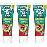 Tom's of Maine ADA Approved Fluoride Children's Toothpaste, Natural Toothpaste, Dye Free, No Artificial Preservatives, Silly 