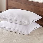 Basic Beyond King Size Bed Pillow - 2 Pack Hotel Collection Super Soft Down Alternative Pillow for Sleeping, 20x36 Inches