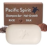 Pacific Spirit Rice Shampoo Bar for hair growth. For thinning Hair (all Types & Curly) - rice water scent - Volumizing, Mosit