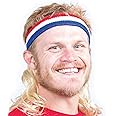 Mullet On The Go The Bobcat Mullet Headband Wig, Blonde