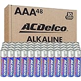 ACDelco 48-Count AAA Batteries, Maximum Power Super Alkaline Battery, 10-Year Shelf Life