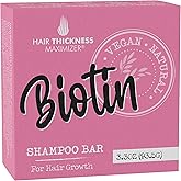 Biotin Shampoo Bar for Hair Growth. Eco Friendly, Vegan, Color Safe, pH Balanced, Sulfate Free. Hair Thickening And Strengthe