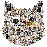 100Pcs Cute Cat Stickers for Watter Bottles Stickers for Kids Stickers Memes Cute Vinyl Sticker Pack Kawaii Animal Pet Sticke