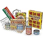 Melissa & Doug Grocery Basket - Pretend Play Toy With Heavy Gauge Steel Construction - Food/ Groceries Shopping Basket For Ki
