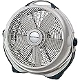 Lasko Wind Machine Air Circulator Floor Fan, 3 Speeds, Pivoting Head for Large Spaces, 20", 3300, White