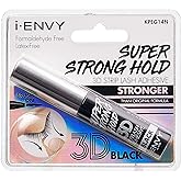 i-Envy Super Strong Hold 3D Strip Lash Glue Brush-On False Eyelash Adhesive, Waterproof, Hypoallergenic, Latex & Formaldehyde