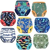 MooMoo Baby Potty Training Underwear for Boys and Girls 8 Packs Cotton Reusable Toddler Training Pants Boys 2T