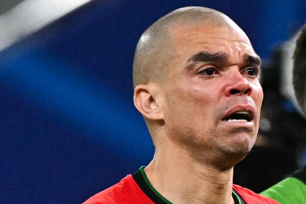 Le défenseur portugais Pepe après l'élimination de son équipe face à la France à l'Euro 2024