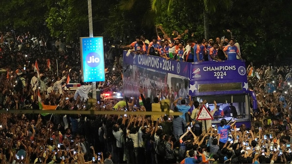 T20 World Cup-winning Indian team felicitated at Wankhede after glittering victory parade through Mumbai’s Marine Drive