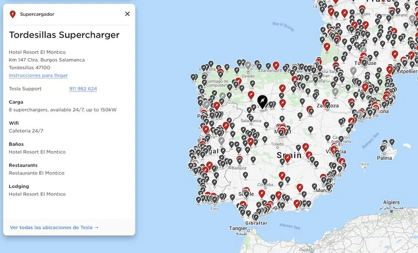 Puntos de carga en España