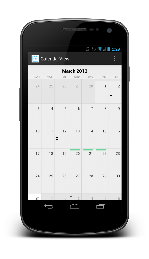 ExtendedCalendarView