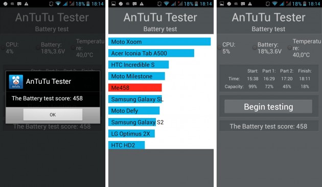 android acer liquid e2 antutu tester batterie