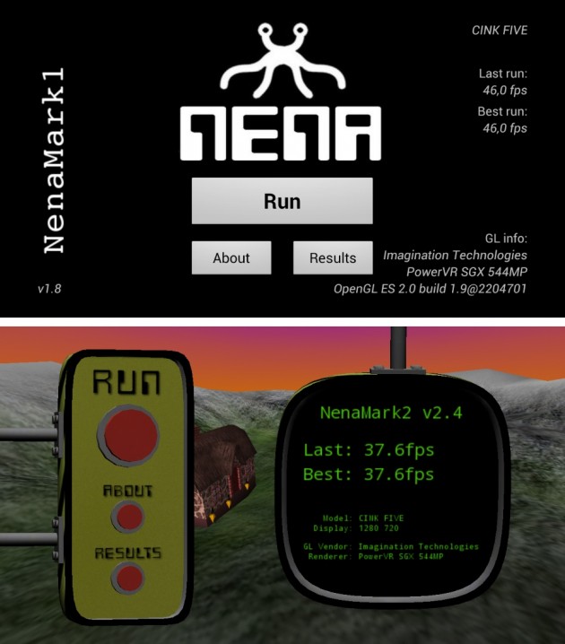 android wiko cink five benchmark nenamark2.4 0