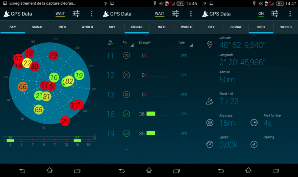 GPS Sony xperia T3